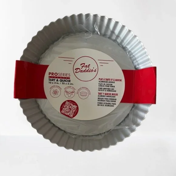 NEW ProSeries Fluted Removable Bottom Fat Daddio's Tart / Quiche Pans-Set of two - Picture 6 of 17